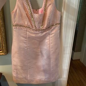Brand New Lily Pulitzer Pink/Gold Dress